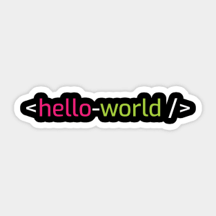 "hello-world" Sticker